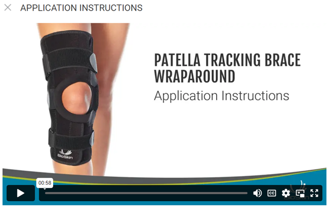 Instruksjonsvideo påsetting av patellaortose Q-Brace wa